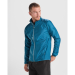 Veste coupe-vent unisexe en polyester, tissu technique léger 70 g/m2 Roly Direct Glasgow couleur bleu bondi