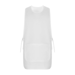 Tablier de travail unisexe réversible 195 g/m² Roly Arzak couleur blanc deuxième vue
