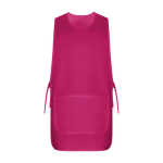 Tablier de travail unisexe réversible 195 g/m² Roly Arzak couleur rose deuxième vue