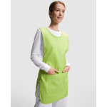 Tablier de travail unisexe réversible 195 g/m² Roly Arzak couleur vert pistache première vue d'usage