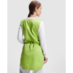Tablier de travail unisexe réversible 195 g/m² Roly Arzak couleur vert pistache quatrième vue d'usage
