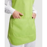 Tablier de travail unisexe réversible 195 g/m² Roly Arzak couleur vert pistache vue détaillée 1