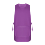 Tablier de travail unisexe réversible 195 g/m² Roly Arzak couleur violet deuxième vue