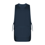 Tablier de travail unisexe réversible 195 g/m² Roly Arzak couleur bleu marine deuxième vue