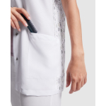 Blouse pour femme en polyester 130 g/m² Roly Aldany couleur blanc vue détaillée 1