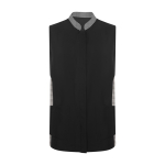 Blouse pour femme en polyester 130 g/m² Roly Aldany couleur blanc/noir deuxième vue