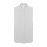 Blouse pour femme en polyester 130 g/m² Roly Aldany couleur blanc cassé deuxième vue