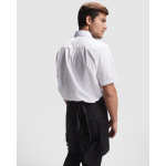 Tablier de travail polyester et coton 220 g/m² Roly Classic couleur noir quatrième vue d'usage