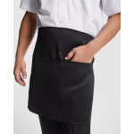 Tablier de travail polyester et coton 220 g/m² Roly Classic couleur noir vue détaillée 2