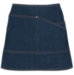 Tablier de travail court style jean 250 g/m² Roly Dacosta couleur bleu jean deuxième vue