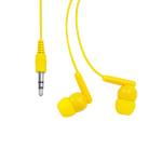 Écouteurs de différentes couleurs avec connexion Jack 3.5mm couleur jaune deuxième vue