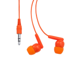 Écouteurs de différentes couleurs avec connexion Jack 3.5mm couleur orange deuxième vue