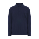 Polo à manches longues ignifuge 220 g/m² Roly Santana couleur bleu marine deuxième vue