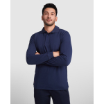 Polo à manches longues ignifuge 220 g/m² Roly Santana couleur bleu marine première vue d'usage
