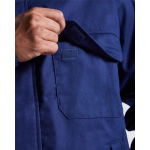 Veste de travail ignifuge avec zip 360 g/m² Roly Cruiser couleur bleu marine vue détaillée 2