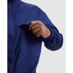 Salopette ignifuge avec zip et velcro 360 g/m² Roly Blazer couleur bleu marine vue détaillée 3