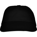 Casquette à 5 panneaux avec bande anti-transpiration 165 g/m² couleur noir deuxième vue