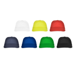 Casquette à 5 panneaux avec bande anti-transpiration 165 g/m² couleur noir vue détaillée 3