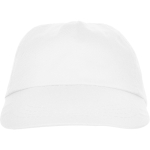 Casquette à 5 panneaux avec bande anti-transpiration 165 g/m² couleur blanc deuxième vue