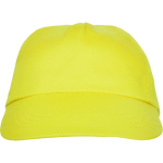 Casquette à 5 panneaux avec bande anti-transpiration 165 g/m² couleur jaune deuxième vue