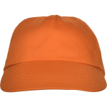 Casquette à 5 panneaux avec bande anti-transpiration 165 g/m² couleur orange deuxième vue