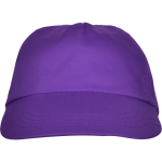 Casquette à 5 panneaux avec bande anti-transpiration 165 g/m² couleur mauve deuxième vue