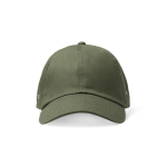 Casquette à 6 panneaux avec œillets métalliques latéraux couleur taupe deuxième vue
