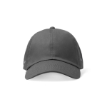 Casquette à 6 panneaux avec œillets métalliques latéraux couleur taupe deuxième vue