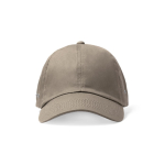 Casquette à 6 panneaux avec œillets métalliques latéraux couleur taupe deuxième vue