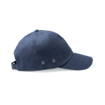 Casquette à 6 panneaux avec œillets métalliques latéraux couleur taupe vue détaillée 2