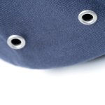 Casquette à 6 panneaux avec œillets métalliques latéraux couleur taupe vue détaillée 3
