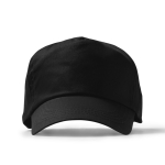 Casquette à 5 panneaux en coton avec œillets de ventilation 170 g/m² couleur noir deuxième vue