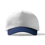 Casquette à 5 panneaux en coton avec œillets de ventilation 170 g/m² couleur bleu deuxième vue