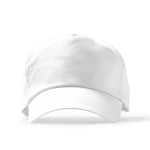 Casquette à 5 panneaux en coton avec œillets de ventilation 170 g/m² couleur blanc deuxième vue