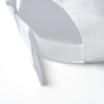 Casquette à 5 panneaux en coton avec œillets de ventilation 170 g/m² couleur blanc vue détaillée 3