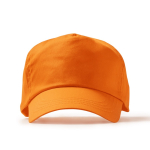 Casquette à 5 panneaux en coton avec œillets de ventilation 170 g/m² couleur orange deuxième vue