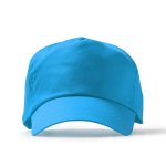 Casquette à 5 panneaux en coton avec œillets de ventilation 170 g/m² couleur bleu ciel deuxième vue