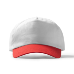 Casquette à 5 panneaux en coton avec œillets de ventilation 170 g/m² couleur taupe deuxième vue
