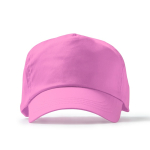 Casquette à 5 panneaux en coton avec œillets de ventilation 170 g/m² couleur rose clair  deuxième vue