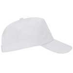 Casquette en coton avec velcro ajustable et œillets de ventilation couleur blanc vue détaillée 2
