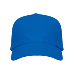 Casquette en coton avec velcro ajustable et œillets de ventilation couleur bleu roi deuxième vue