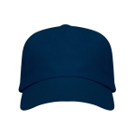 Casquette en coton avec velcro ajustable et œillets de ventilation couleur bleu marine deuxième vue