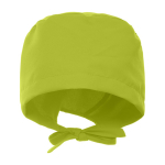 Bonnet sanitaire en polyester avec lanières ajustables 150 g/m² couleur vert pistache deuxième vue