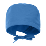 Bonnet sanitaire en polyester avec lanières ajustables 150 g/m² couleur bleu bondi deuxième vue