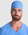 Bonnet sanitaire en polyester avec lanières ajustables 150 g/m² première vue d'usage