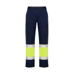 Pantalon de travail haute visibilité 200 g/m² Roly Naos couleur jaune fluorescent deuxième vue