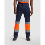 Pantalon de travail haute visibilité 200 g/m² Roly Naos couleur orange fluorescent première vue d'usage