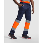 Pantalon de travail haute visibilité 200 g/m² Roly Naos couleur orange fluorescent troisième vue d'usage