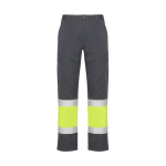 Pantalon de travail haute visibilité 200 g/m² Roly Naos couleur gris taupe deuxième vue