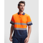 Polo de travail haute visibilité 170 g/m² Roly Polaris couleur orange fluorescent première vue d'usage